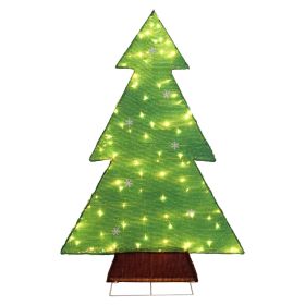 4FT Lighted Christmas Tree Yard Decorations